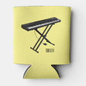 Cartoon-Abbildung mit Tastatur Dosenkühler (Vorderseite)