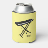 Cartoon-Abbildung mit Tastatur Dosenkühler (Kanne Rückseite)