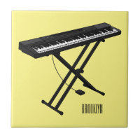 Cartoon-Abbildung mit Tastatur