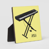 Cartoon-Abbildung mit Tastatur Fotoplatte (Vorderseite)