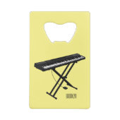 Cartoon-Abbildung mit Tastatur Geldbeutel Flaschenöffner (Rückseite)