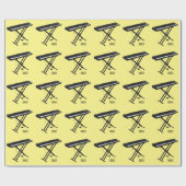 Cartoon-Abbildung mit Tastatur Geschenkpapier (Flach)