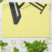 Cartoon-Abbildung mit Tastatur Geschirrtuch (Gefaltet)