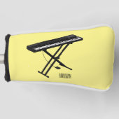 Cartoon-Abbildung mit Tastatur Golf Headcover (Vorderseite)