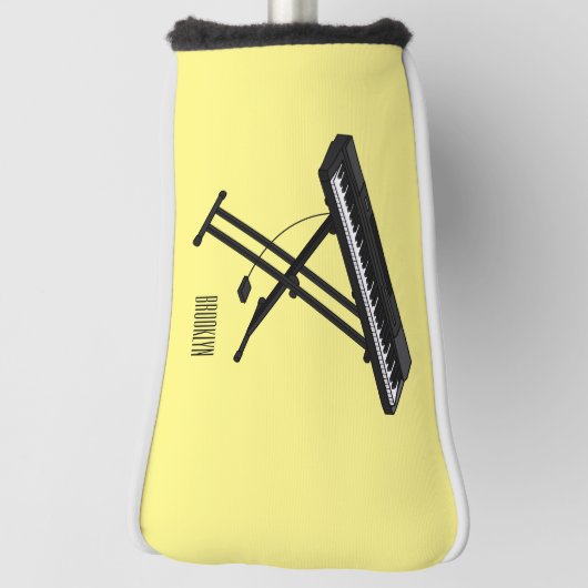 Cartoon-Abbildung mit Tastatur Golf Headcover (Rotieren 90)