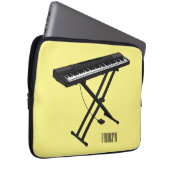 Cartoon-Abbildung mit Tastatur Laptopschutzhülle (Vorne Rechts)