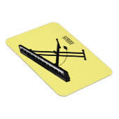 Cartoon-Abbildung mit Tastatur Magnet (Rechte Seite)