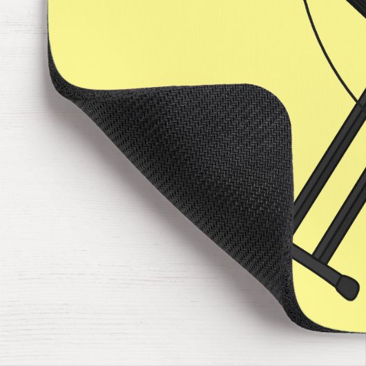 Cartoon-Abbildung mit Tastatur Mousepad (Ecke)