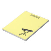 Cartoon-Abbildung mit Tastatur Notizblock (Rotiert)