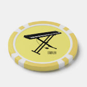 Cartoon-Abbildung mit Tastatur Pokerchips (Einzeln)