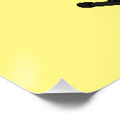 Cartoon-Abbildung mit Tastatur Poster (Ecke)