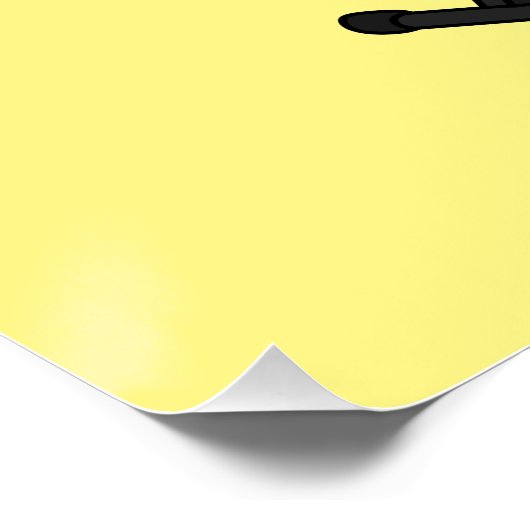 Cartoon-Abbildung mit Tastatur Poster (Ecke)