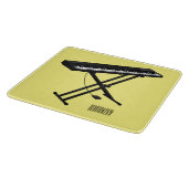 Cartoon-Abbildung mit Tastatur Schneidebrett (Ecke)