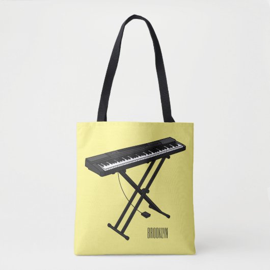 Cartoon-Abbildung mit Tastatur Tasche (Vorderseite)
