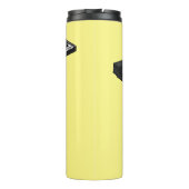 Cartoon-Abbildung mit Tastatur Thermosbecher (Rückseite)