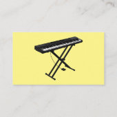 Cartoon-Abbildung mit Tastatur Visitenkarte (Rückseite)