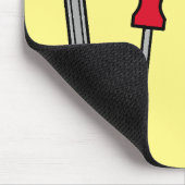 Cartoon-Abbildung Mousepad (Ecke)