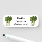 Cartoon-Abbildung Namensschild (Beispiel)