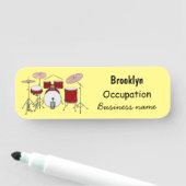 Cartoon-Abbildung Namensschild (Beispiel)