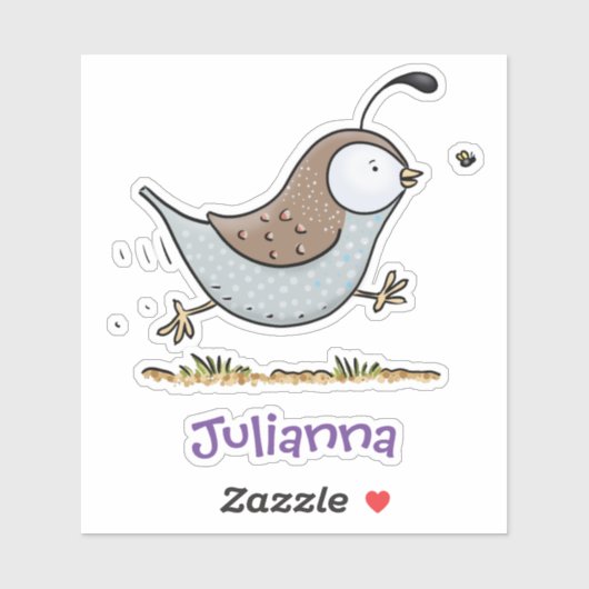 Cartoon-Abbildung niedlich Aufkleber (Blatt)