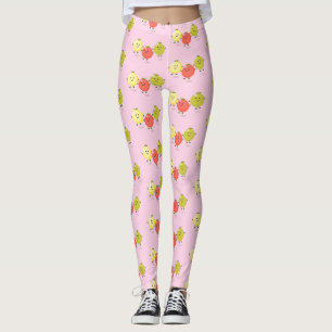 Cartoon-Abbildung niedlicher Kirschtomaten Leggings