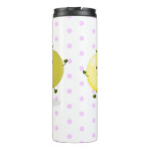 Cartoon-Abbildung niedlicher Kirschtomaten Thermosbecher (Rückseite)