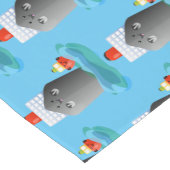 Cartoon-Abbildung niedlicher Seefrachtschlepper Kurzer Tischläufer (Ecke)