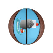 Cartoon-Abbildung niedlicher Seefrachtschlepper Mini Basketball (Vertikal)