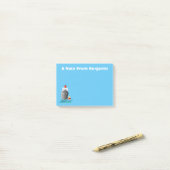 Cartoon-Abbildung niedlicher Seefrachtschlepper Post-it Klebezettel (Auf Schreibtisch)