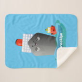 Cartoon-Abbildung niedlicher Seefrachtschlepper Sherpadecke (Vorderseite (Horizontal))