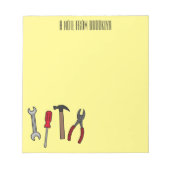 Cartoon-Abbildung Notizblock (Vorderseite)