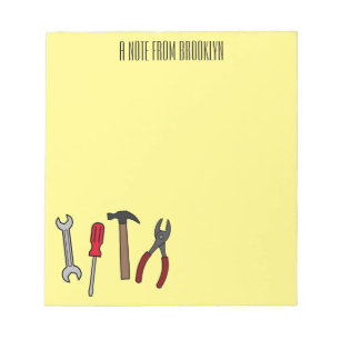 Cartoon-Abbildung Notizblock