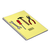 Cartoon-Abbildung Notizblock (Rechte Seite)