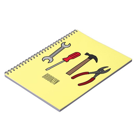 Cartoon-Abbildung Notizblock (Linke Seite)