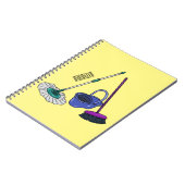 Cartoon-Abbildung Notizblock (Linke Seite)