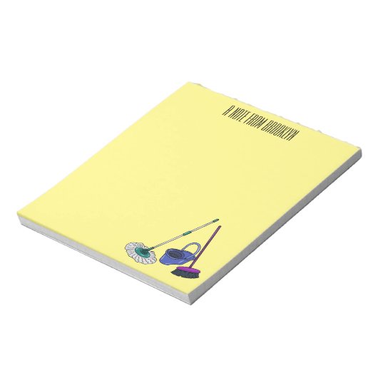 Cartoon-Abbildung Notizblock (Rotiert)