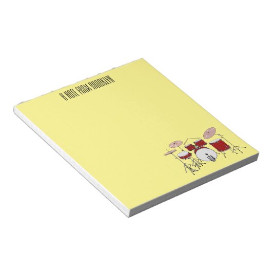 Cartoon-Abbildung Notizblock (angewinkelt)