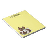 Cartoon-Abbildung Notizblock (angewinkelt)