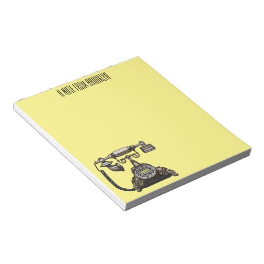 Cartoon-Abbildung Notizblock (angewinkelt)