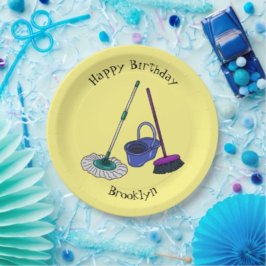 Cartoon-Abbildung Pappteller (Party)