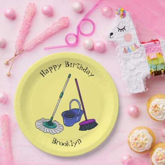 Cartoon-Abbildung Pappteller (Party)