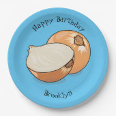 Cartoon-Abbildung Pappteller (Vorderseite)