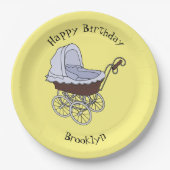 Cartoon-Abbildung Pappteller (Vorderseite)