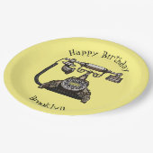 Cartoon-Abbildung Pappteller (Schrägansicht)