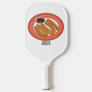 Cartoon-Abbildung Pickleball Schläger