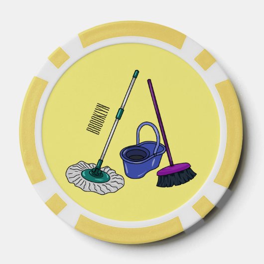 Cartoon-Abbildung Pokerchips (Rückseite)