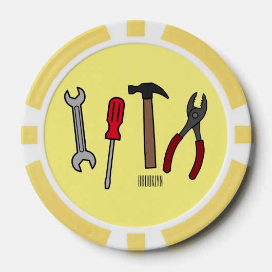 Cartoon-Abbildung Pokerchips (Vorderseite)