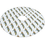 Cartoon-Abbildung Polyester Weihnachtsbaumdecke (Schrägansicht)