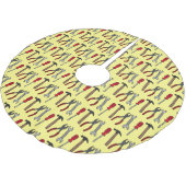 Cartoon-Abbildung Polyester Weihnachtsbaumdecke (Schrägansicht)