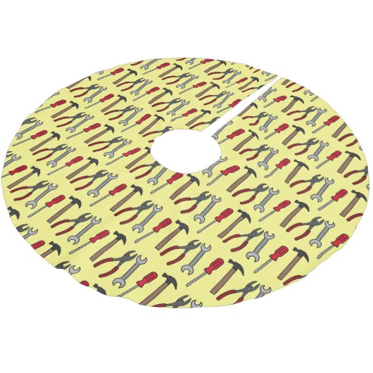 Cartoon-Abbildung Polyester Weihnachtsbaumdecke (Schrägansicht)